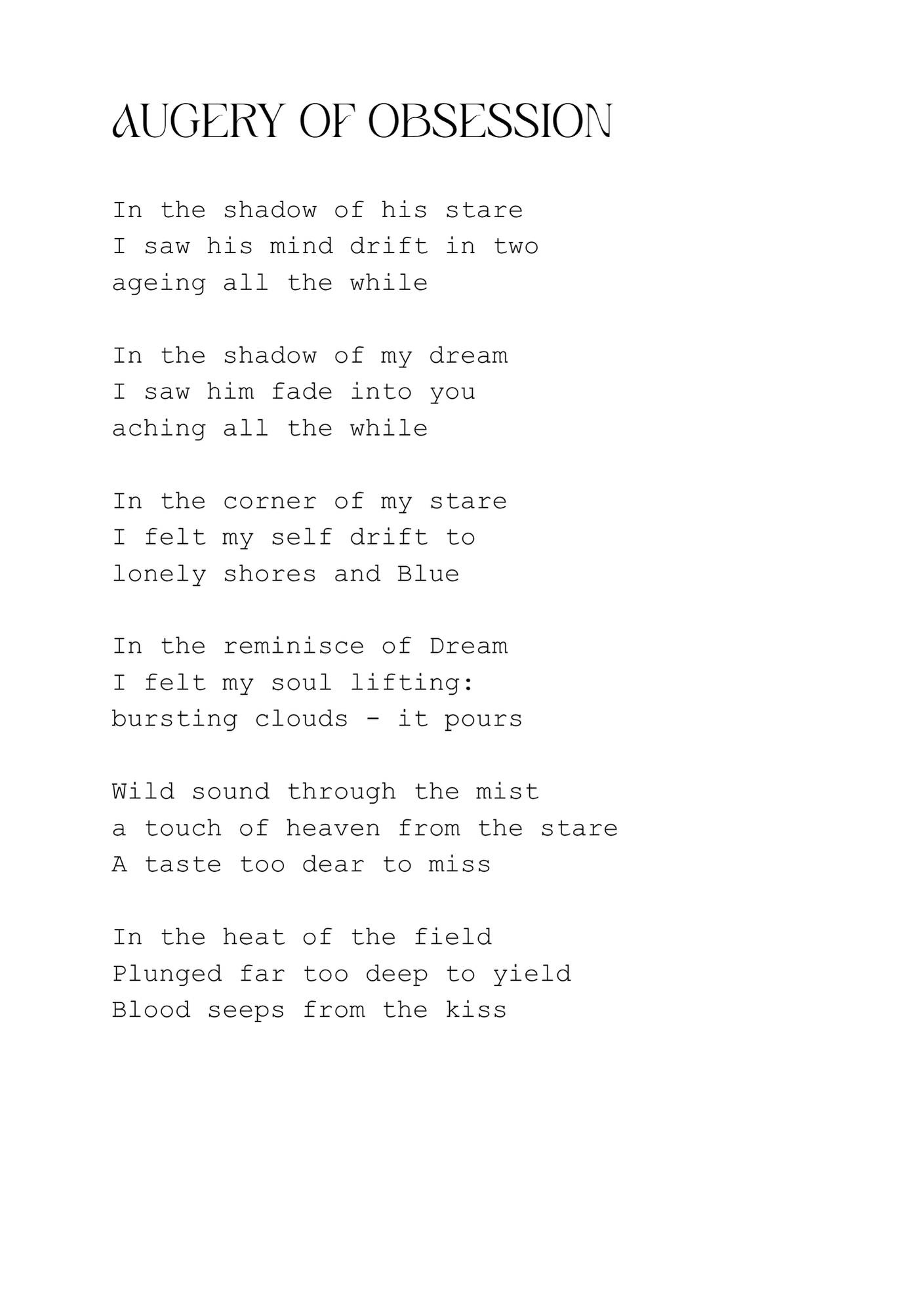Augury of Obsession